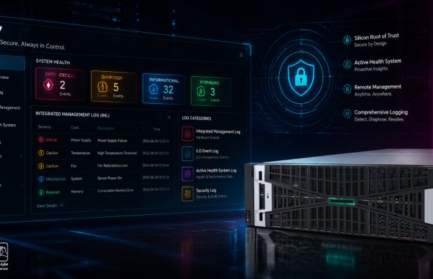 بررسی انواع لاگهای خطا در سرورهای HPE ProLiant DL580 Gen12 از طریق iLO