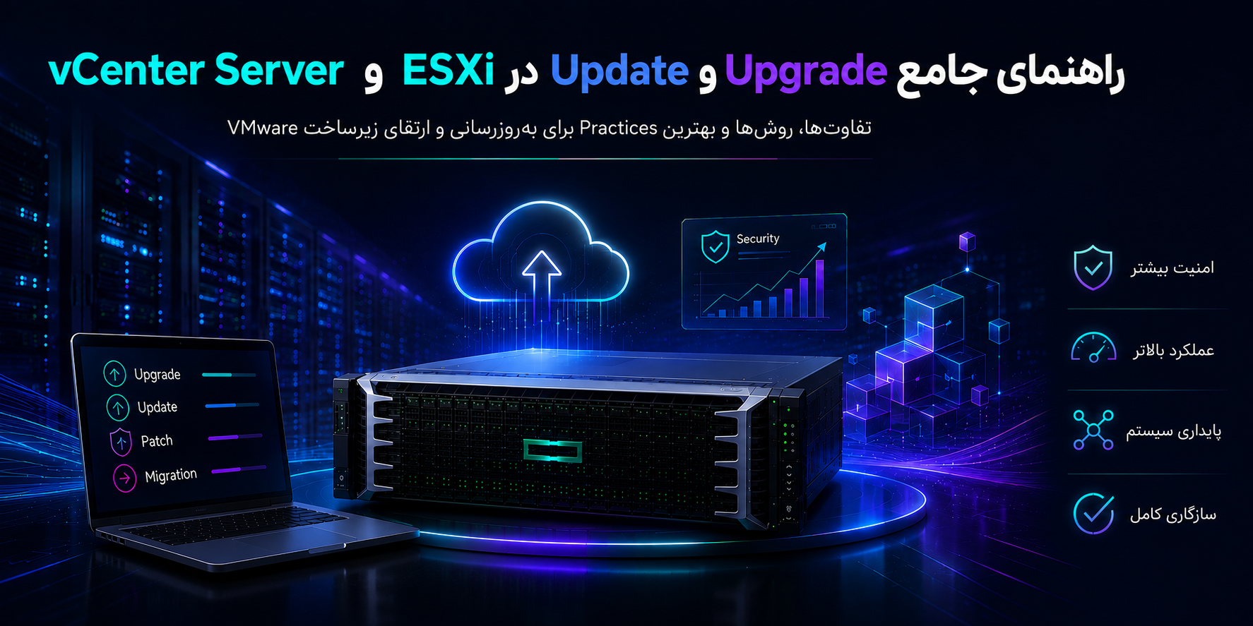Upgrade ،Update و Patch در VMware ESXi و vCenter؛ تفاوتها و روشهای اجرا